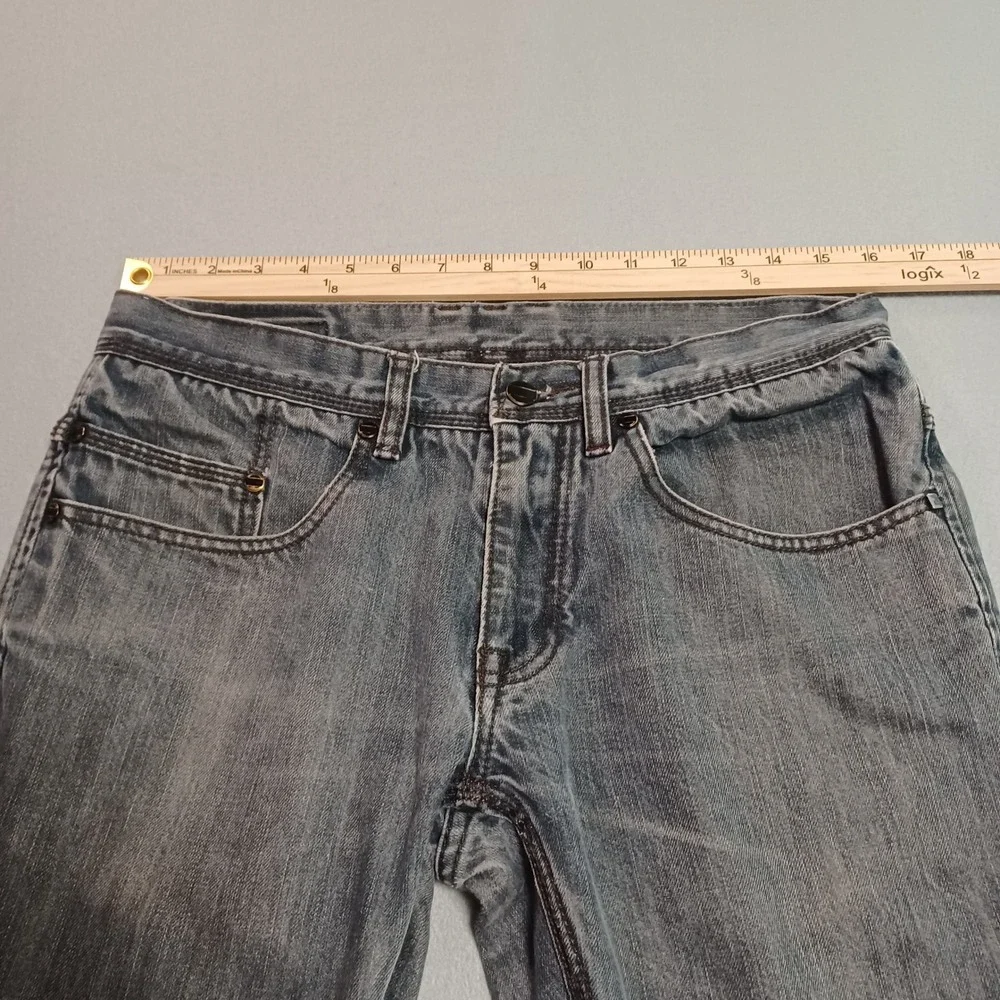 Comune Mens Slim Straight Leg Jeans Faded Grey Denim Size 32x30 Streetwear